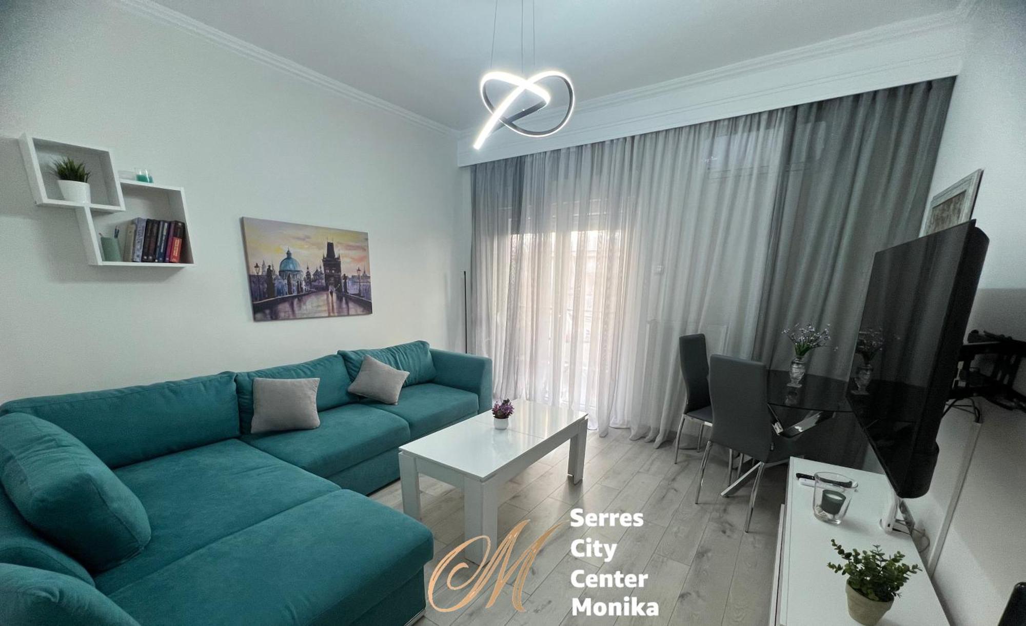 Serres City Center Modern Apartment Exterior foto